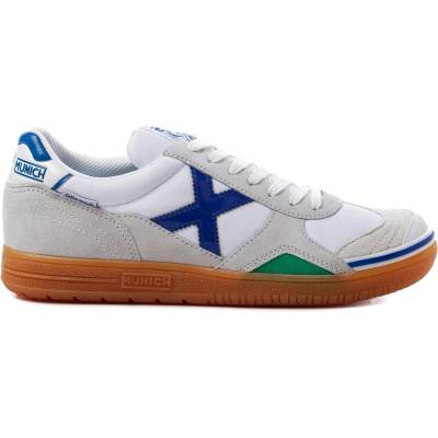 Munich Футболни обувки Munich Gresca Indoor Football Shoes - White/Blue
