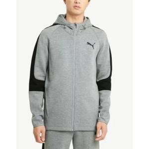 PUMA Evostripe Full Zip Hoodie Jr Gray/Black - magazinko