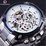Forsining Часовник forsining - Сребрист / Бял kp14500 Часовници