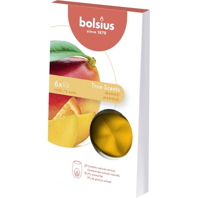 Bolsius Ароматен восък Bolsius True Scents - Манго, 6 броя (TRU-CPS-10)