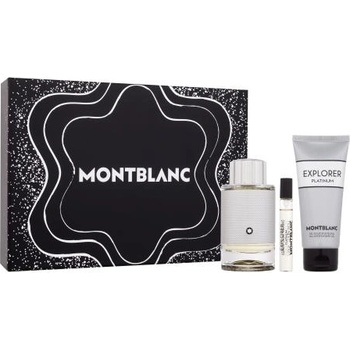 Mont Blanc Explorer Platinum подаръчен комплект: EDP 100 ml + душ гел 100 ml + EDP 7, 5 ml за мъже