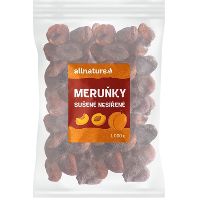 Allnature Meruňky sušené nesířené 1 kg