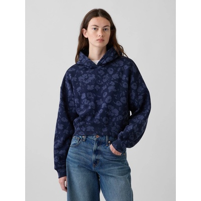 GAP Crop mikina VintageSoft s logem Modrá
