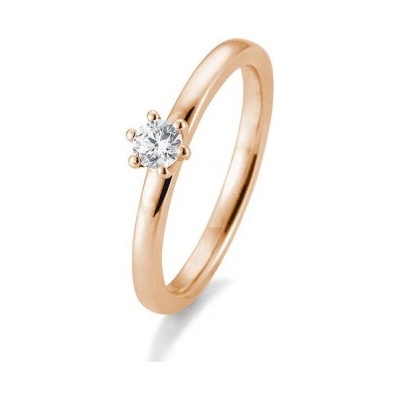 Sofia Diamonds prsteň z ružového zlata s diamantom BE41 05989 R