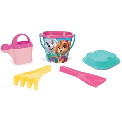 Wader Комплект за пясък 5 бр. - Пес патрул - розова