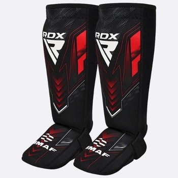 RDX Протектори за Крака RDX IMMAF Approved Neoprene Shin Instep Guards Red - XL