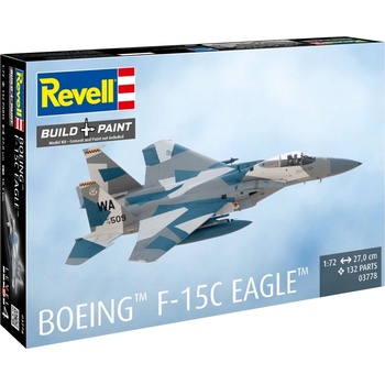 Revell Сглобяем модел Revell - Изтребител Boeing F-15C Eagle, 200 части (R03778)
