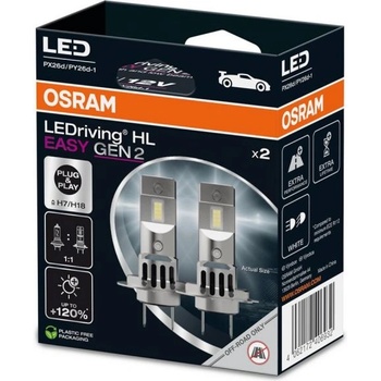 OSRAM LEDriving HL EASY H7/H18 12V PX26d/PY26d 6000K 2бр (3176)