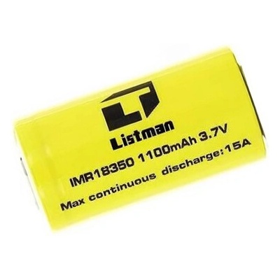 Listman batéria 18350 1100 mAh 9 A