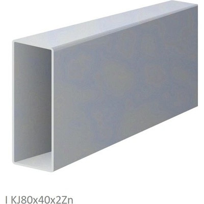 Uzavřený profil 80 x 40 x 2 x 6000 mm, pozink, hladký