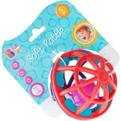 Bam Bam ET Baby chrastítko soft koule gumová 11cm