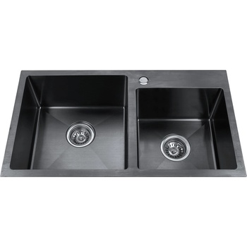 Cascada Двойна мивка за кухня Алпака Cascada S7843HB 780х430х220мм (3444981)