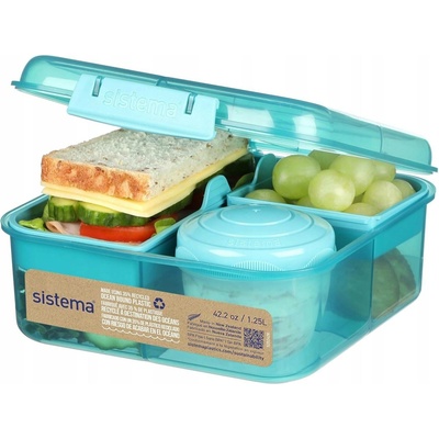 Sistema Box na jídlo s 5 oddíly a kelímkem To Go 1,25 l