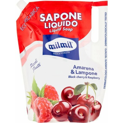 Mil mil tekuté mydlo malina a čerešňa 900 ml