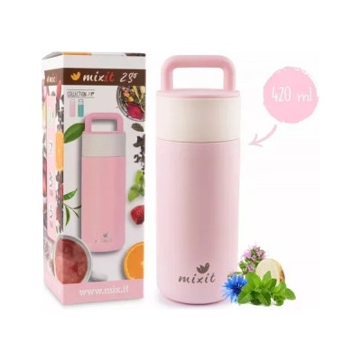 Mixit Mixit 2go-Termoska s čajovým sítkem 420ml růž