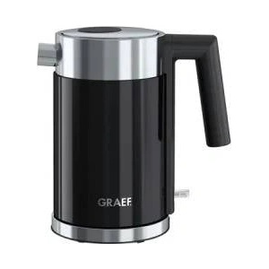 Graef Електрическа кана Graef, WK402, капацитет 1 L, подвижен корпус, подвижен филтър за варовик от неръждаема стомана, лесно наливане, автоматично изключване, защита от прегряване, 2015 W, черна Електрически кани