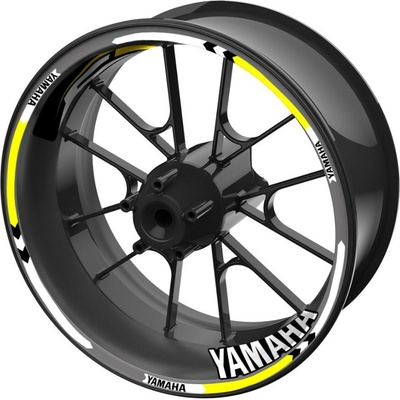 sada barevných proužků EASY na kola Yamaha žlutá