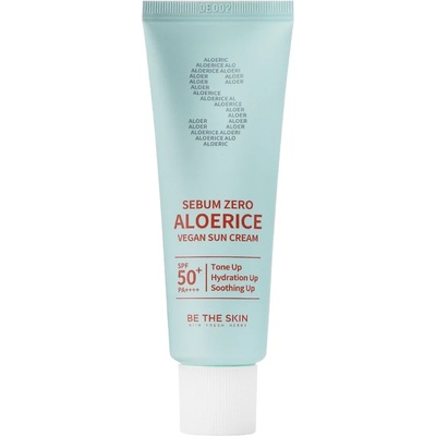 Be The Skin Sebum Zero Aloerice Vegan Sun Cream SPF 50+ PA++++ - Веган слънцезащитен крем със SPF 50+ PA++++ 50мл