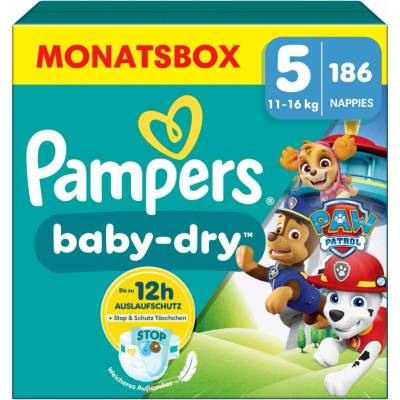 Pampers baby-dry 5 186 ks