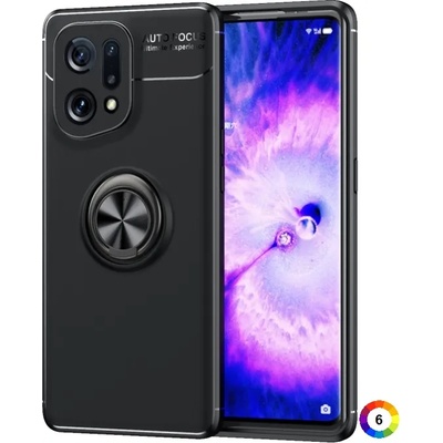 OPPO Find X5 Удароустойчив Ring Holder Калъф и Протектор