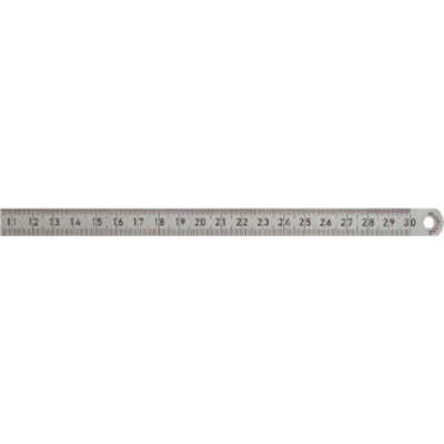 BMI Měřítko ocelové nerez profil 13x05 mm 361650 250 mm 1 mm/05 mm rg3674