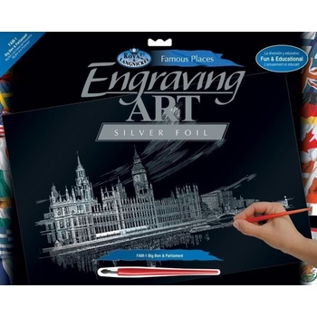 Vyškrabovací obrázok Big Ben a Parlament