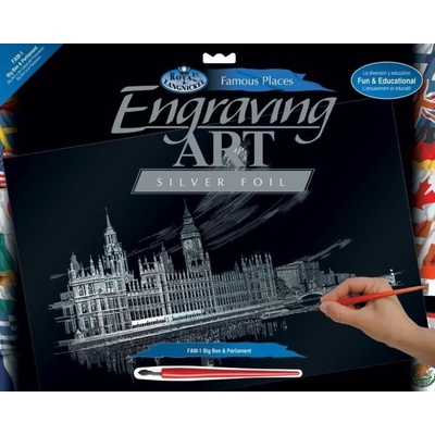 Vyškrabovací obrázok Big Ben a Parlament