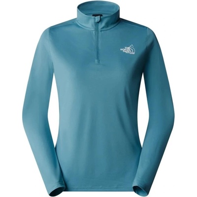 The Nort Face W Flex 1/4 Zip Graphic 1 Algae Blue