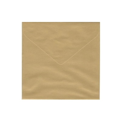 Obálka farebná štvorc. 120g,155x155mm vlhčiace lepenie,perleť.zlatá (bal=5ks)