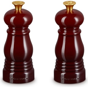Le Creuset Комплект мелнички за черен пипер и сол 11 см, комплект от 2 бр. , GARNET, пластмаса, Le Creuset (LECR44900119490100)