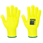 Portwest pro cut liner a688 / Ръкавици против порязване, ниво d - жълти l (a688yerl)