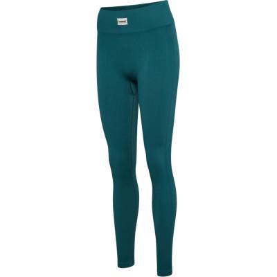 HUMMEL PULSE SEAMLESS RIB MW TIGHTS dámské bezešvé legíny Zelená