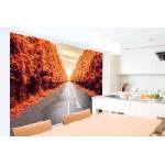 DIMEX ART Самозалепваща се флизелинова фототапета есенен път 375 x 250 см