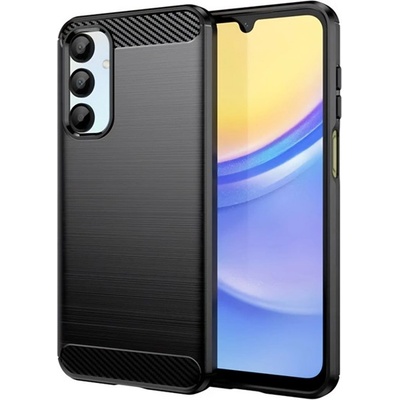 Gigapack Samsung A16 4G GIGAPACK Силиконов протектор за телефон, удароустойчив, карбонова шарка, ЧЕРЕН GP-161665 (GP-161665)