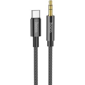 hoco. Аудио кабел HOCO, UPA19, USB Type-C до 3, 5 мм, 1 м, Black