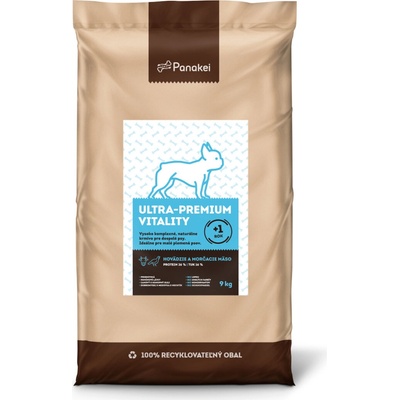 Panakei pre malé plemená psov Vitality Hovädzie a Morčacie 9 kg