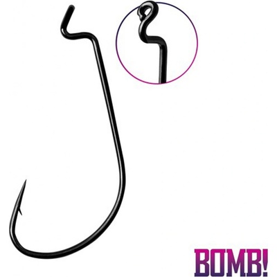 Delphin Offsetové háčky BOMB! D-SHOT OFFS WORM vel.1 5 ks