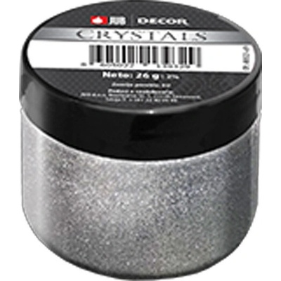 DECOR CRYSTALS - Strieborné dekoratívne trblietky 26 g