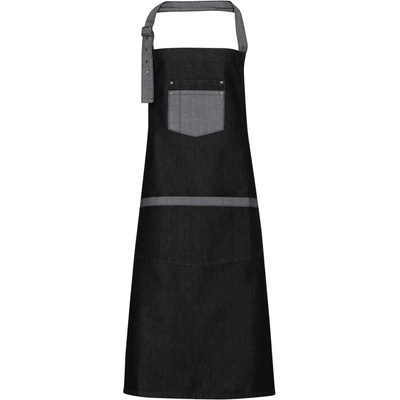 Premier Workwear Pracovní džínová zástěra za krk PR127 Indigo Denim 72x86cm