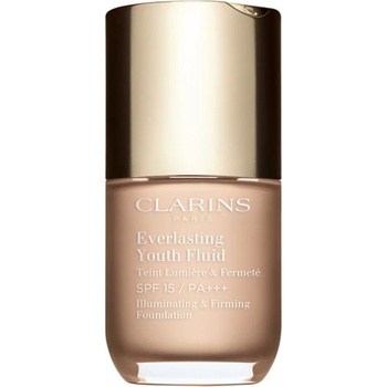 Clarins Everlasting Youth Fluid Foundation озаряващ фон дьо тен SPF 15 цвят 100 Lily 30ml