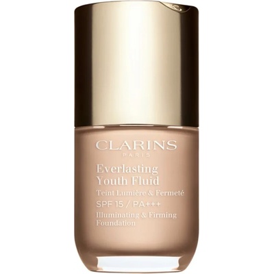 Clarins Everlasting Youth Fluid Foundation озаряващ фон дьо тен SPF 15 цвят 100 Lily 30ml