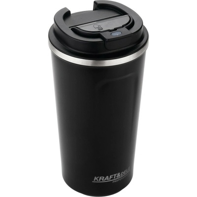 Kraft & Dele termohrnček 510 ml LED čierny