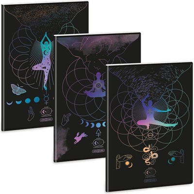 Ars Una Mystic Constellation 25 5491 A4 hladký zošit s extra sponami