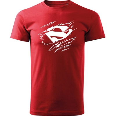 T-ričko Superman pánske tričko tmavozelená čierna