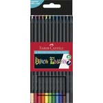 Faber-Castell Комплект цветни моливи, триъгълни, FABER-CASTELL "Black Edition", 12 различни цвята 116412 (116412)