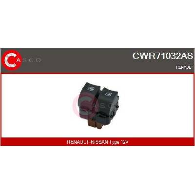 CASCO Spínač elektrického otvárania okien CWR71032AS