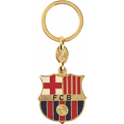 CurePink přívěsek na klíče Barcelona FC zlatý 305092