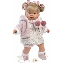 Llorens 42280 ALEXANDRA realistická so zvukmi a mäkkým látkovým telom 42 cm
