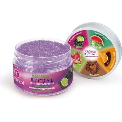 Dermacol Aroma Ritual telový peeling Hrozno s limetkou 200 g