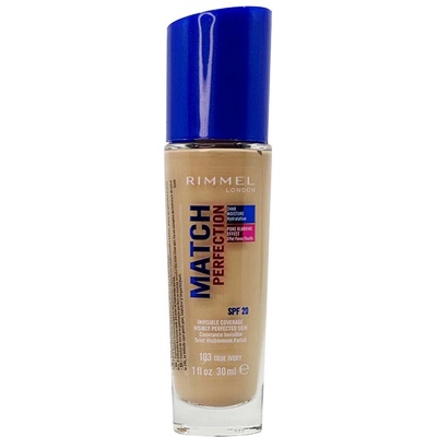 Rimmel Match Perfection Foundation 30 ml make-up 103 True Ivory